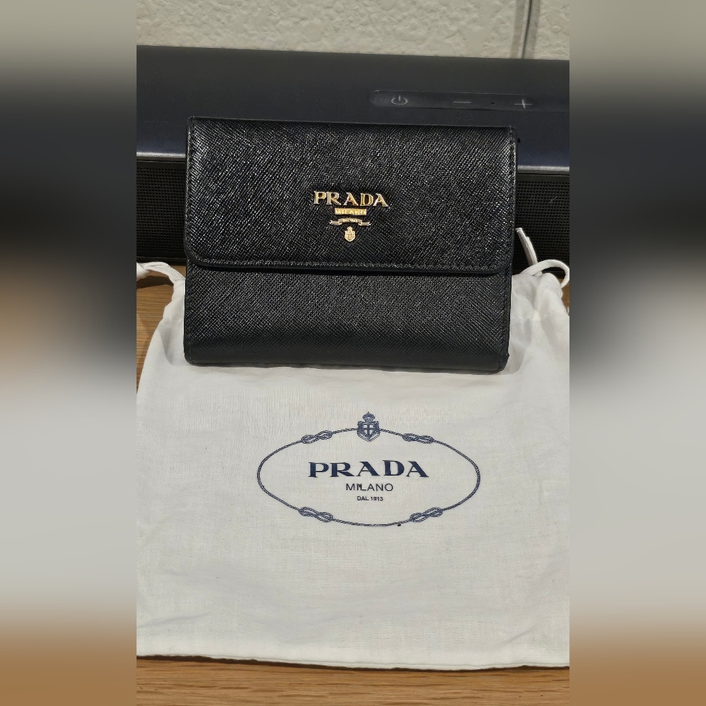 Prada Black Leather Wallet